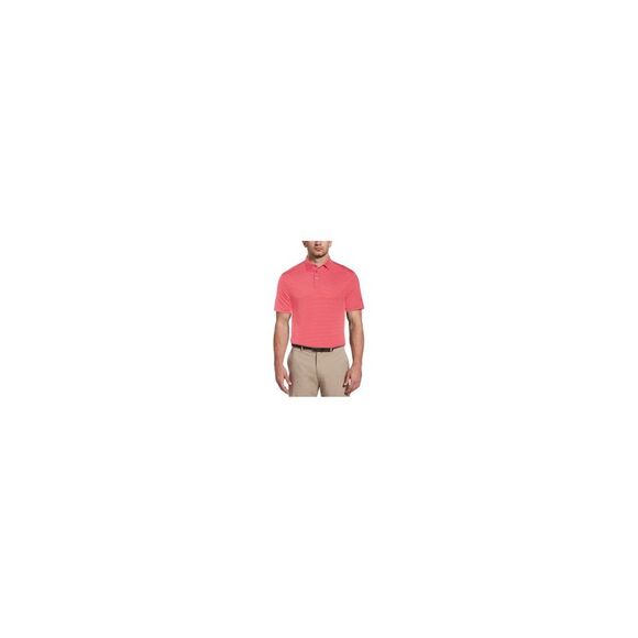 HYBRID APPAREL Mens Pink Lightweight Striped Athletic Fit Polo XXL - Picture 1 of 2
